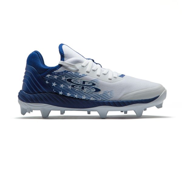 Women's Raptor Flag 6 Molded Cleats Royal/White