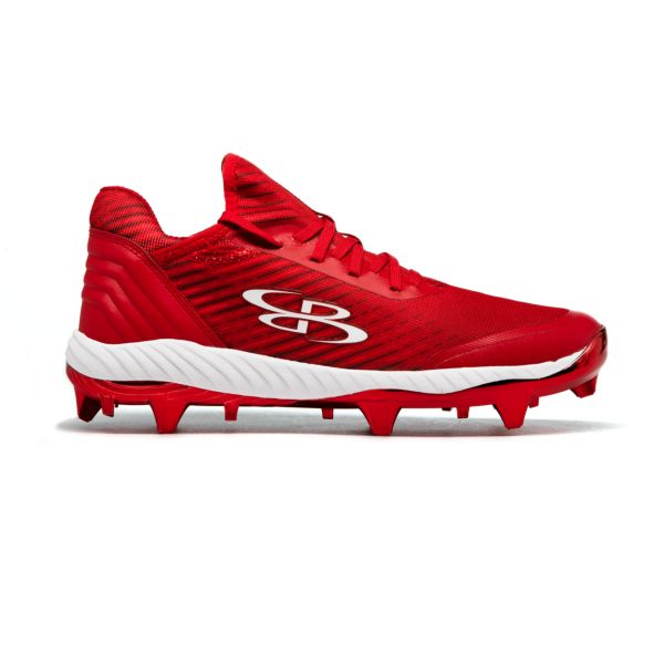 Men's Raptor Chroma Flare Molded Cleat Chrome Red/Metallic Red/Red