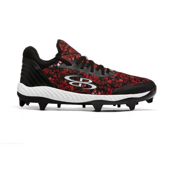 Men's Raptor Fusion Molded Cleat Black/Red/White