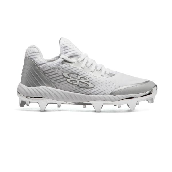 Women's Raptor Chroma Flare Molded Cleat Chrome Silver/Metallic Silver/White