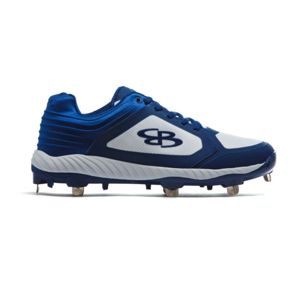 Women's Ballistic Metal Cleats White/Royal Blue