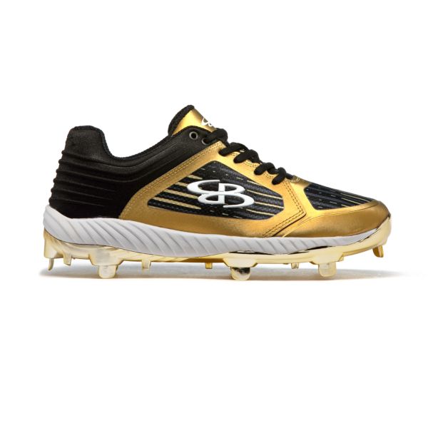 Women's Ballistic Chroma Flare Metal Cleat Chrome Gold/Metallic Gold/Black