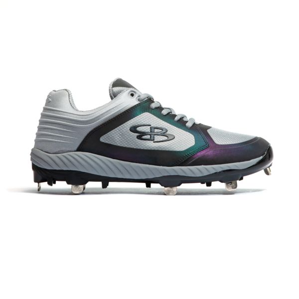 Men's Ballistic Lights Out Metal Cleat Gray/Oil