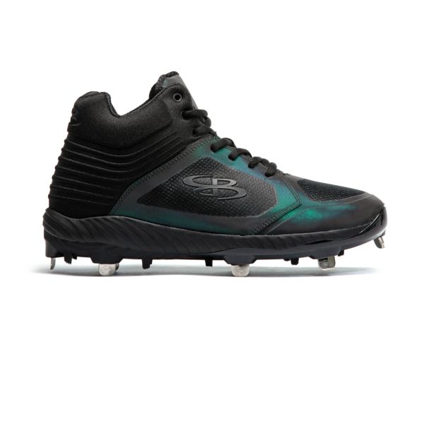 Men's Ballistic Lights Out Metal Mid Cleat Black/Oil