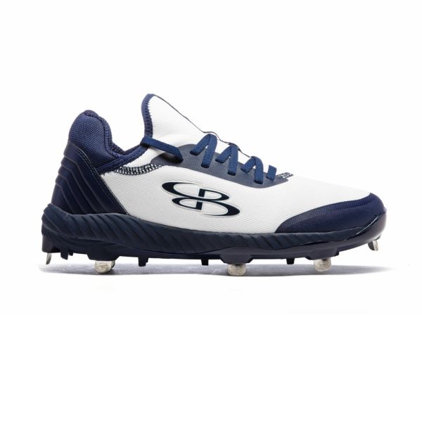 Women's Raptor Metal Cleats White/Navy