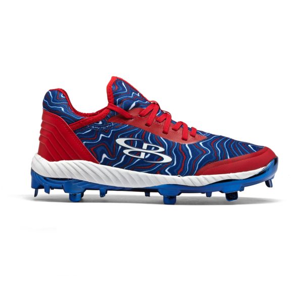 Men's Raptor Chroma USA Foundation Metal Cleat Chrome Royal Blue/Red/Royal Blue