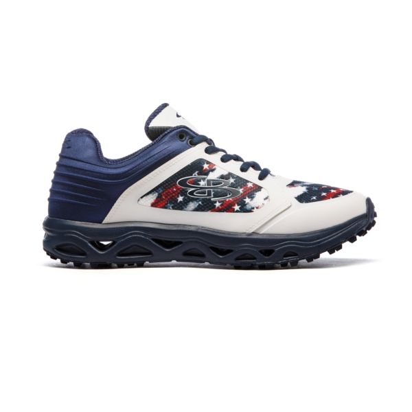 Men's Ballistic Low Flag 2 Turf Shoes Navy/Red/White