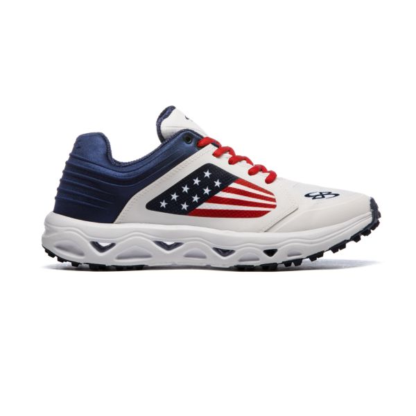 Men's Ballistic Low Flag 3 Turf Shoes Navy/Red/White