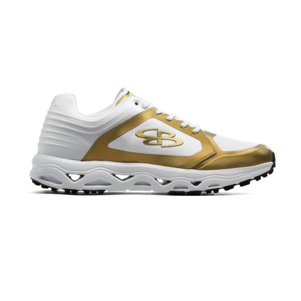 Men's Ballistic Metallic Turf Shoe White/Metallic Gold