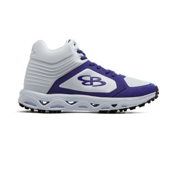 Men's Ballistic Mid Turf Shoe White/Purple