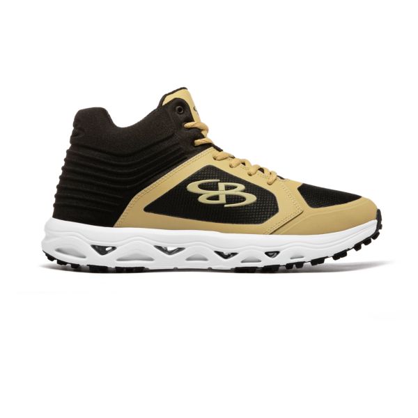 Men's Ballistic Select Turf Mid Black/Black/Vegas Gold