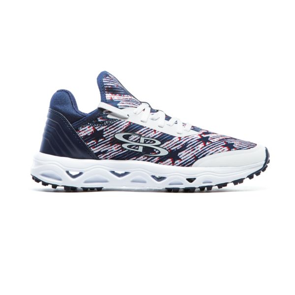 Men's Raptor Flag 5 Turf Shoes Navy/Red/White