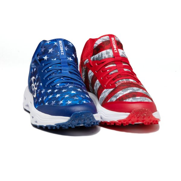 Men's Raptor Chroma USA Freedom Charge Turf Metallic Red/Metallic Royal Blue