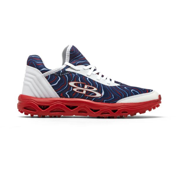 Men's Raptor Chroma USA Foundation Turf Metallic Red/White/Navy