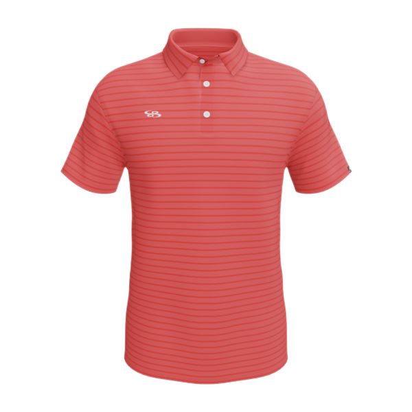 Men's Semi-Fitted Ultimate Polo (3145-2007) Hot Coral/Poppy