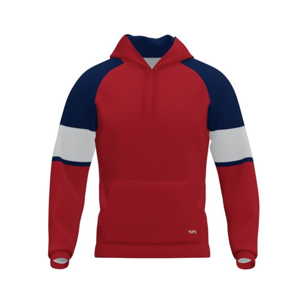 Boy's Supreme Tech Fleece Baseball Hoodie (692Y-2022) Navy/Red/White