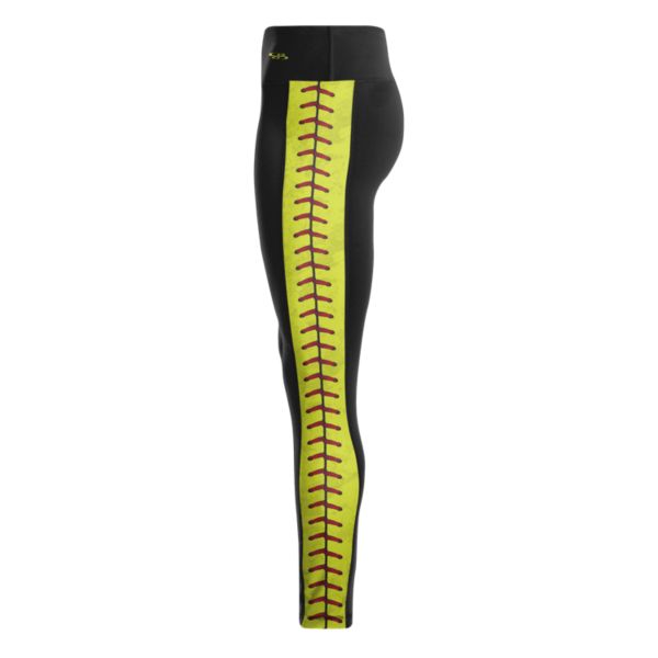 Women's Softball Stitches Achieve Leggings