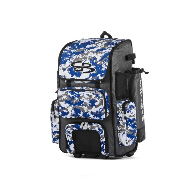 Rolling Superpack Hybrid Digital Camo Bat Pack Dark Charcoal/Royal Blue