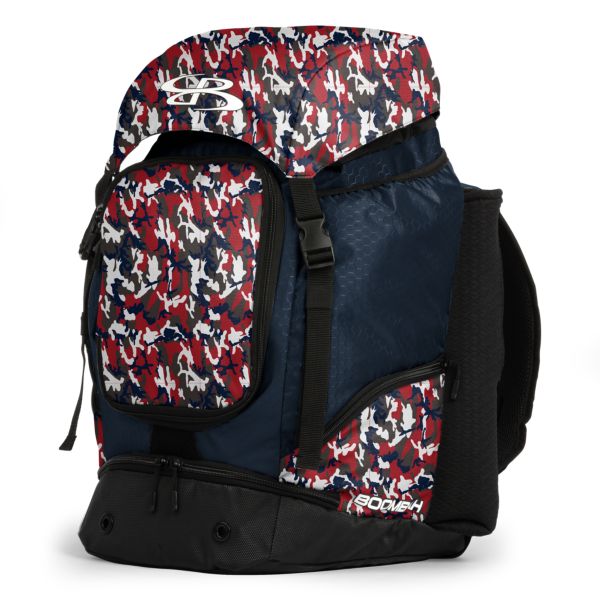 Commander Bat Pack Woodland Camo Navy/Red