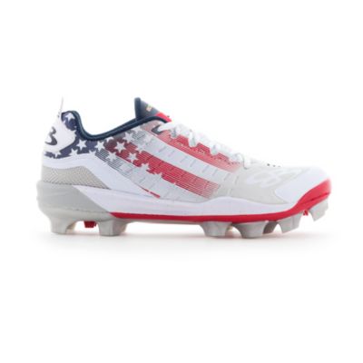 red white blue softball cleats