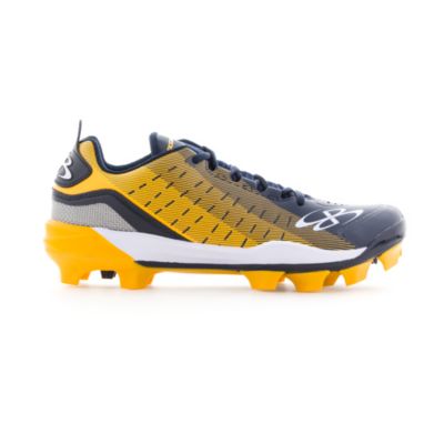 black and yellow baseball cleats youth