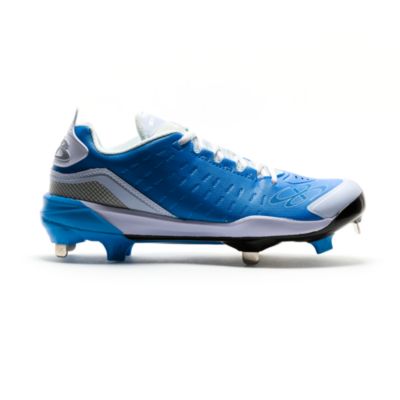 light blue baseball cleats