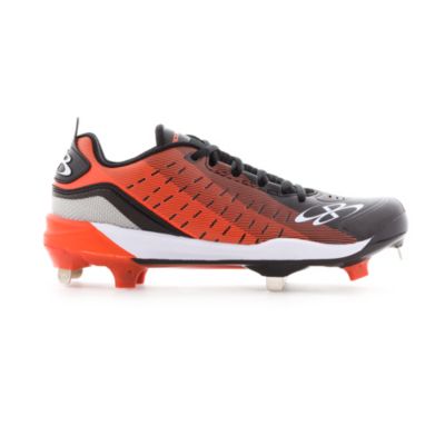 boys orange baseball cleats