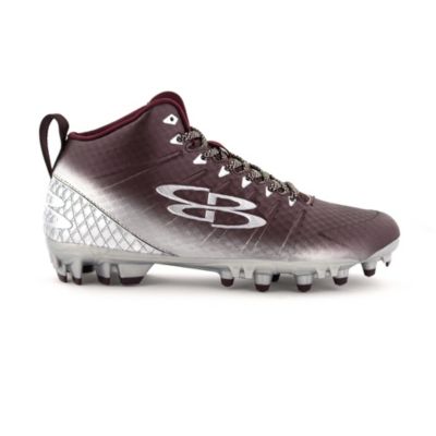 maroon molded baseball cleats