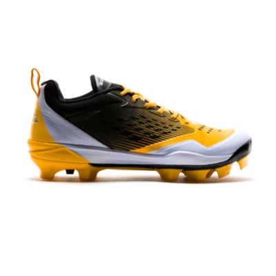 youth black and gold baseball cleats