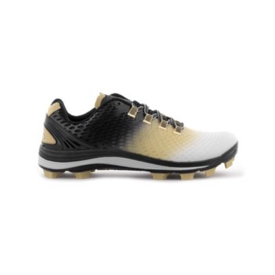 black and vegas gold baseball cleats