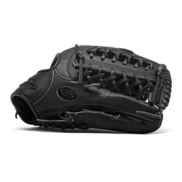 Veloci GR Series Slowpitch Fielding Glove with B17 T-Web and Soft Cowhide Leather Black