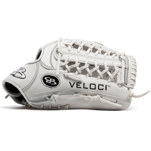 Veloci GR Series Slowpitch Fielding Glove with B17 T-Web and Soft Cowhide Leather White