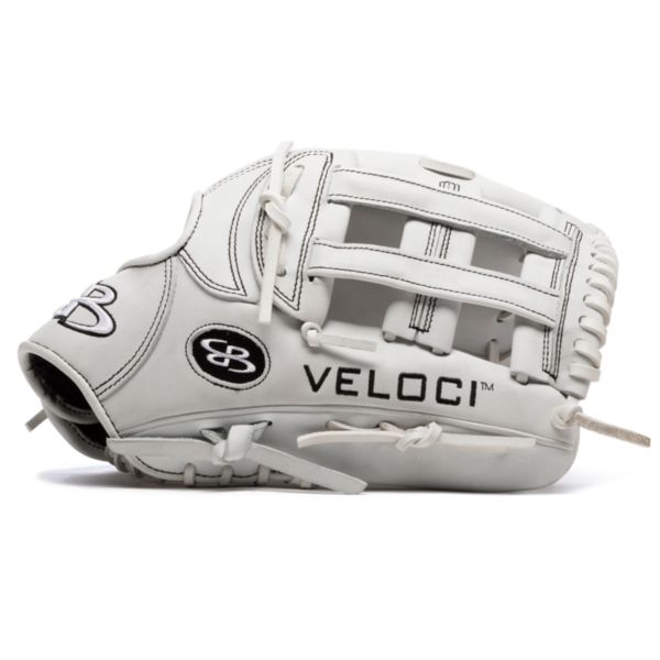 Veloci GR Series Slowpitch Fielding Glove B4 H-Web Stiff Cowhide White