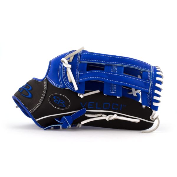 Veloci GR Series Slowpitch Fielding Glove with B4 H-Web and Stiff Cowhide Leather B/RB/W