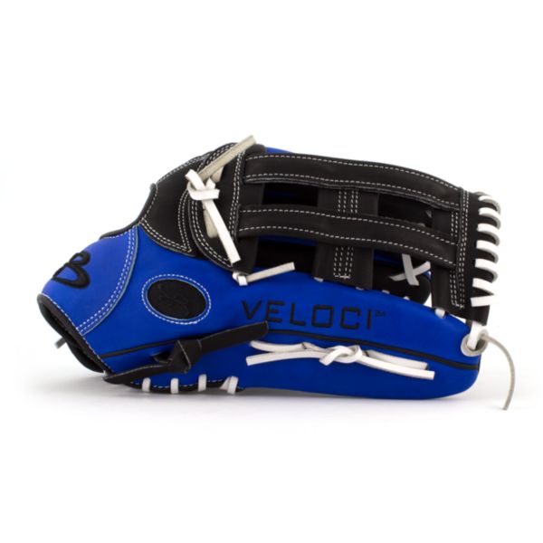 Veloci GR Series Slowpitch Fielding Glove with B4 H-Web and Stiff Cowhide Leather RB/B/W