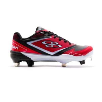 red white and blue cleats softball