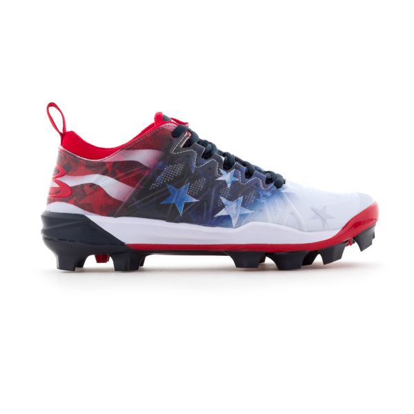 Women's Squadron USA Flag Molded Cleats