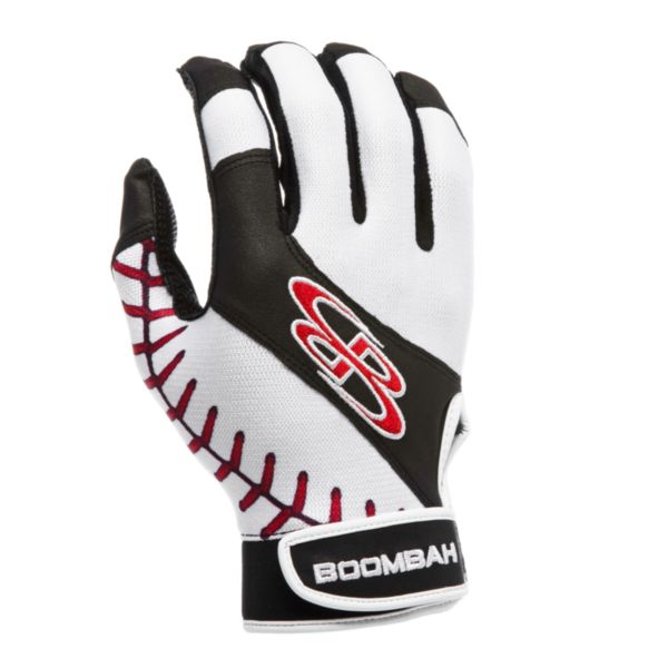 Youth Torva INK Batting Glove 3011 Baseball Stitches Black/White/Red