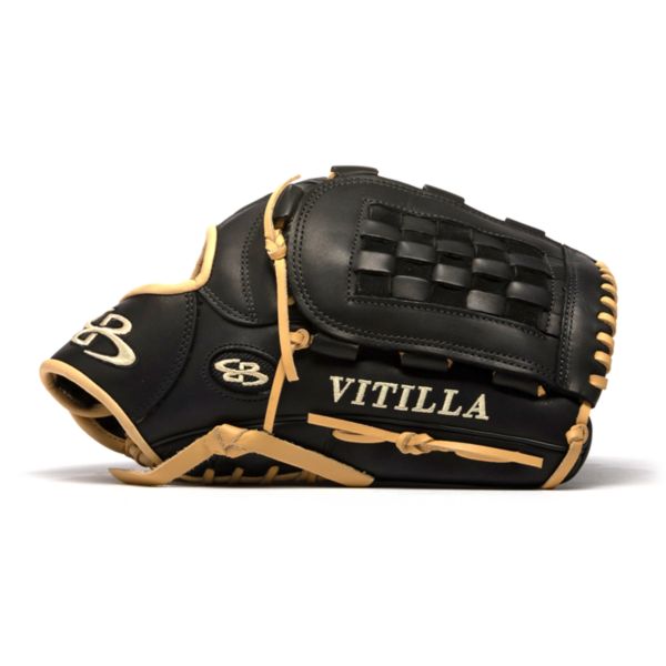 Vitilla Softball Fielding Glove-B7 Basket Web Black/Blonde Tan