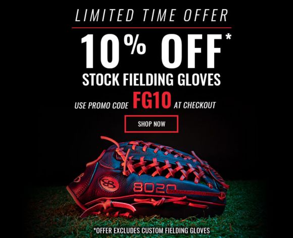 10% Off All Fielding Gloves