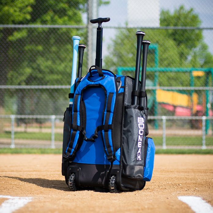 Holds 4 Bats and Room for Gear 35 x 15 x 12-1/2 Wheeled Bag Boombah Brute Rolling Baseball/Softball Bat Bag 