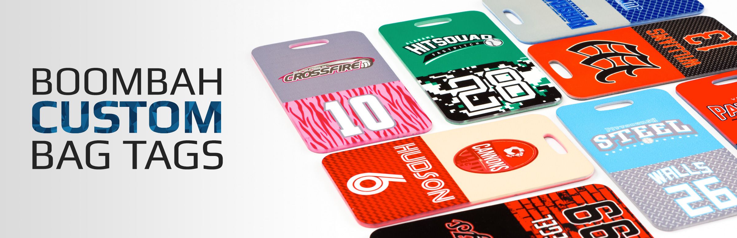 boombah custom ink bag tags