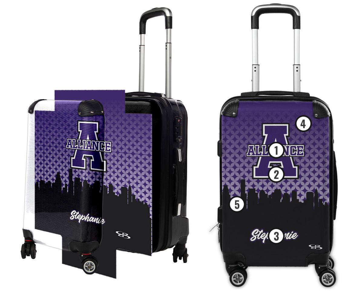 Boombah Custom Luggage Details