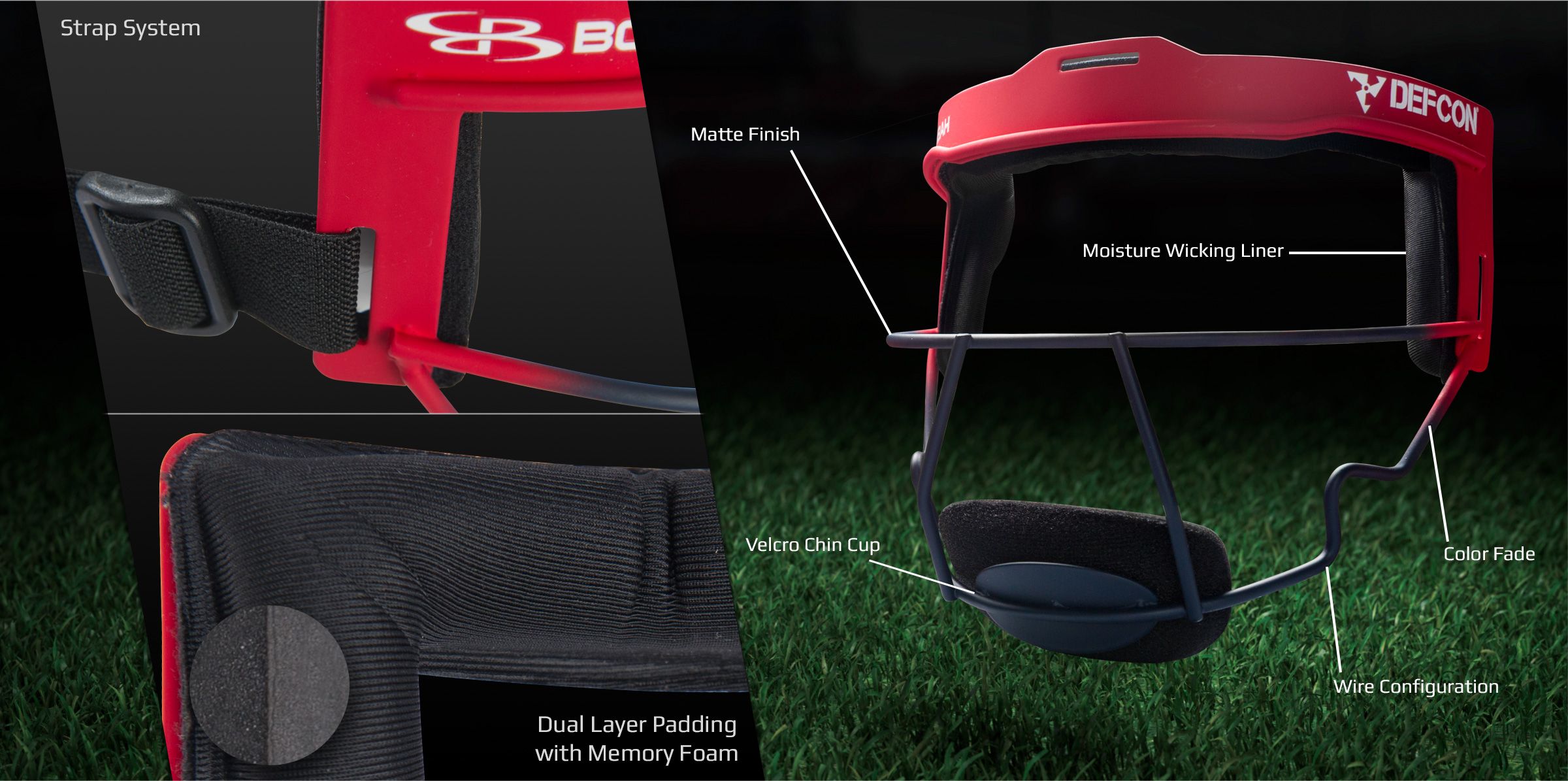 Boombah Defcon Fielder's Mask