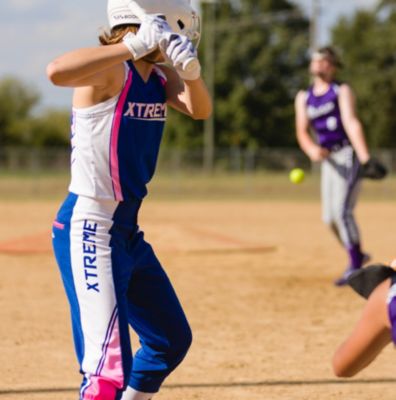 girls navy blue softball pants