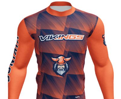 Mock Neck Long Sleeve 7-on-7 Football Compression Jerseys