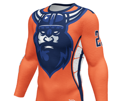 Long Sleeve 7-on-7 Football Compression Jerseys