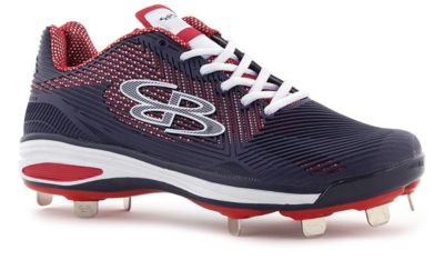 boombah red white and blue cleats