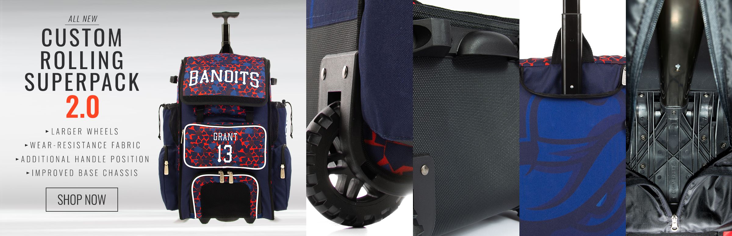 Custom Rolling Superpack 2.0 Bat Bag