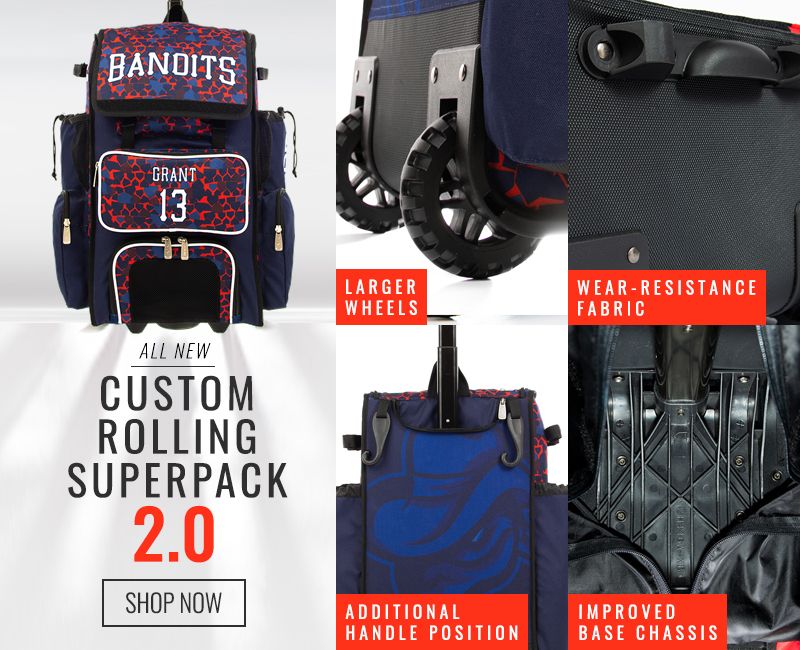 Custom Rolling Superpack 2.0 Bat Bag